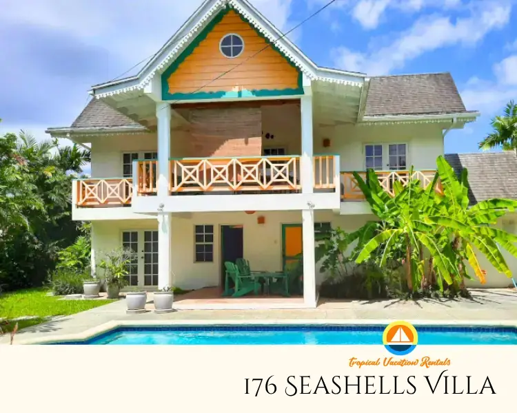 176 - Seashells Villa - Bon Accord Tobago - Tropical Vacation Rentals - Building Exterior - Pool Views