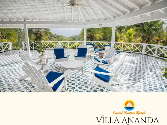 Villa Ananda - Large Verandah with seating area