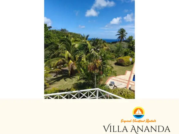 Tropical Vacation Rentals - Villa Ananda 2 - Stunning Views from the Verandah