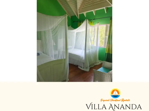 Tropical Vacation Rentals - Villa Ananda 21 - Bedroom 3 - Two Single Beds