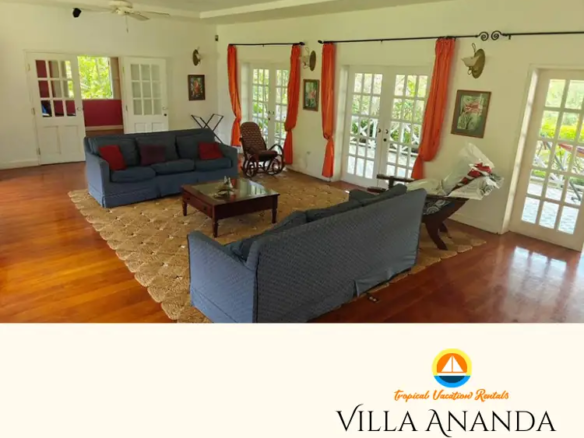 Tropical Vacation Rentals - Villa Ananda 7 - Seating Area with Sofa